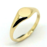 Kaedesigns New Size P New 9ct 9K Yellow, Rose or White Gold Round Signet Ring 7mm x 7mm
