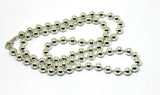 Genuine Sterling Silver Ball Chain Necklace 50cm long 5mm wide balls 31 grams