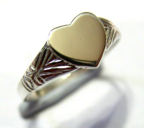 Kaedesigns New Solid New Sterling Silver Heart Signet Ring Size M