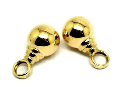 Kaedesigns New 9ct Yellow, Rose or White Gold Fancy 10mm Balls Charm Earrings