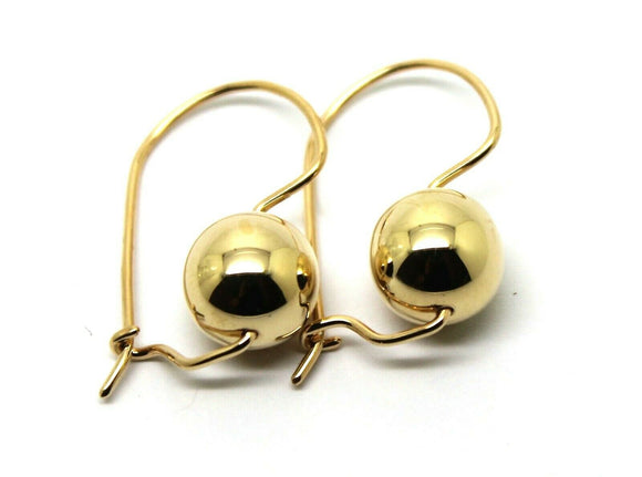 Kaedesigns New 9ct 9kt Yellow, Rose or White Gold 10mm Euro Ball Drop Earrings