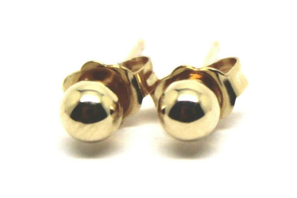 Kaedesigns New 9ct 375 Yellow Gold 4mm Stud Ball Earrings
