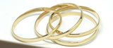 Genuine 9ct 9kt FULL SOLID Heavy Yellow, Rose or White gold 5mm wide half round 57mm inside diameter