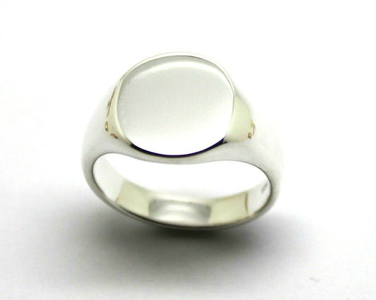 Genuine New Size J Sterling Silver 925 Oval Signet Ring *Engraving available