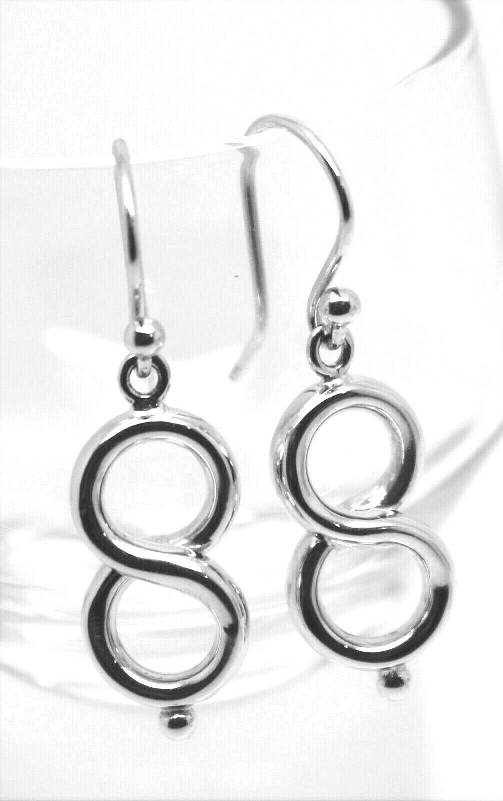 Genuine New 9ct Yellow, Rose or White Gold Swirl Drop Hook Earrings