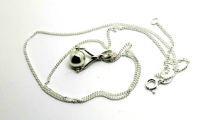 Genuine Sterling Silver Chain 60cm Necklace & Ball Spinner Pendant