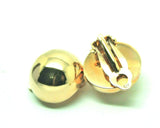 Kaedesigns New Genuine New 9ct Yellow, Rose Or White Gold Clip On 18mm Half Ball Earrings