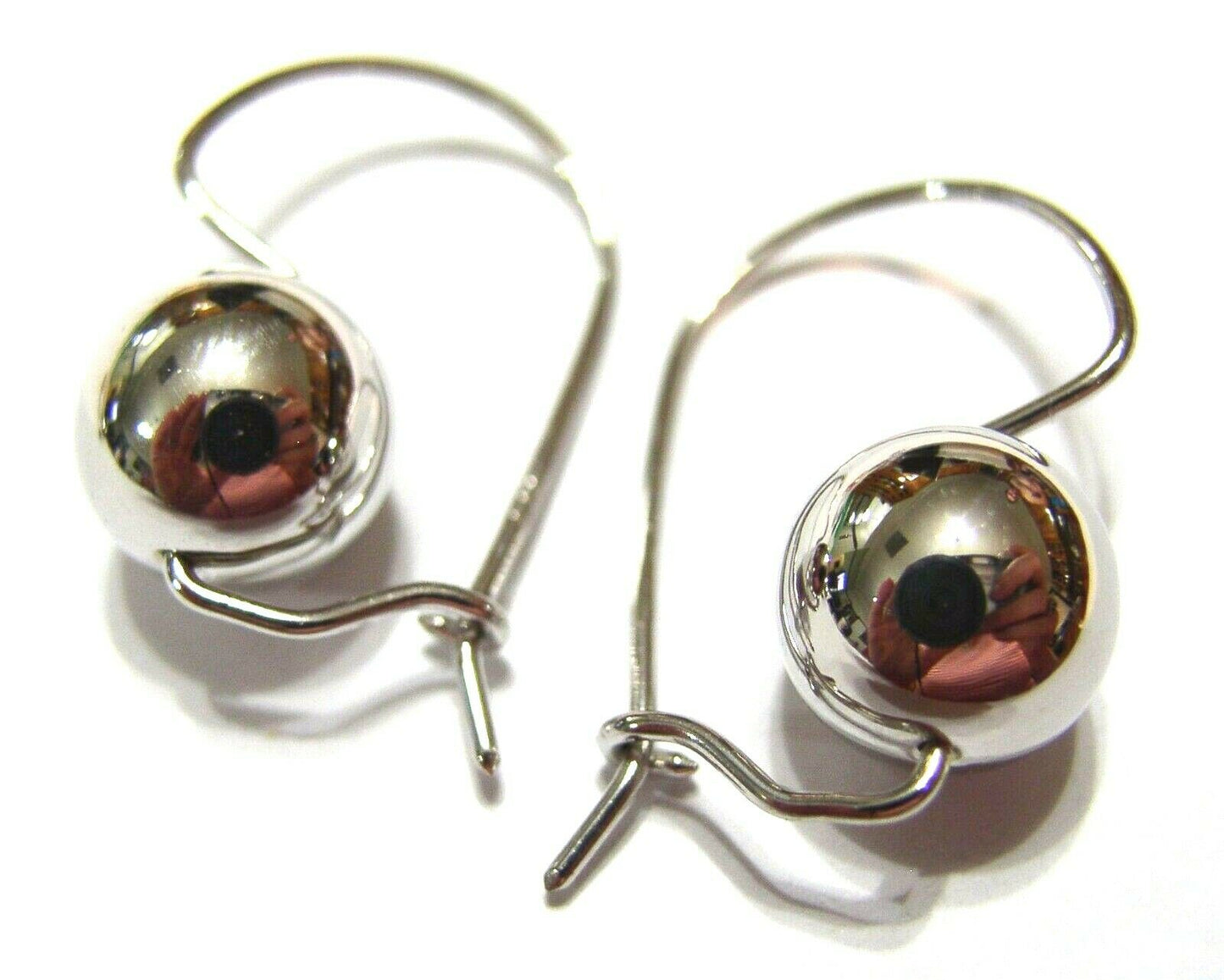 Genuine Sterling Silver 925 8mm Ball Earrings