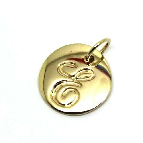 Solid 9ct Yellow Gold Initial Pendant - All Letter Available