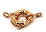 Genuine 9ct 9k 375 Large Rose Gold Bolt Ring Clasp With Ends 11mm, 13mm, 15mm, 18mm or 20mm