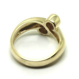 Size M - Solid 9ct 375 Yellow Gold Swirl Ring