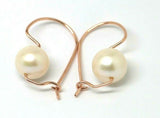 Genuine New 9ct 9k Yellow, Rose or White Gold 10mm White Freshwater Pearl Earrings