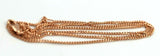 Genuine 9ct Yellow or Rose Gold Curb Necklace / Chain 2.56grams 45cm