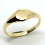 Kaedesigns New Size P New 9ct 9K Yellow, Rose or White Gold Round Signet Ring 7mm x 7mm