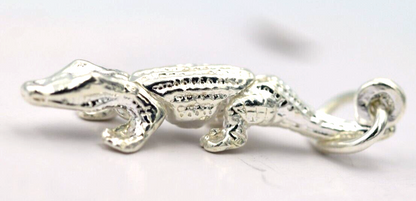 Sterling Silver 925 Small Movable Croc Crocodile Charms or Pendant