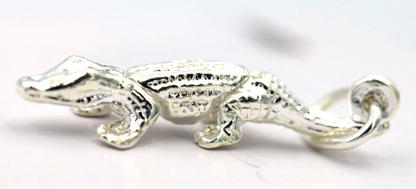 Sterling Silver 925 Small Movable Croc Crocodile Charms or Pendant