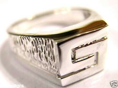 Size R Heavy Solid New Sterling Silver / 925 Mens Ring