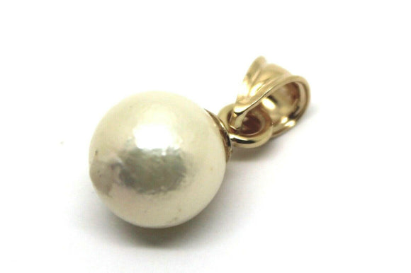 Kaedesigns New 9k 9ct Solid Yellow, Rose or White Gold 11mm Freshwater White Pearl Ball Pendant
