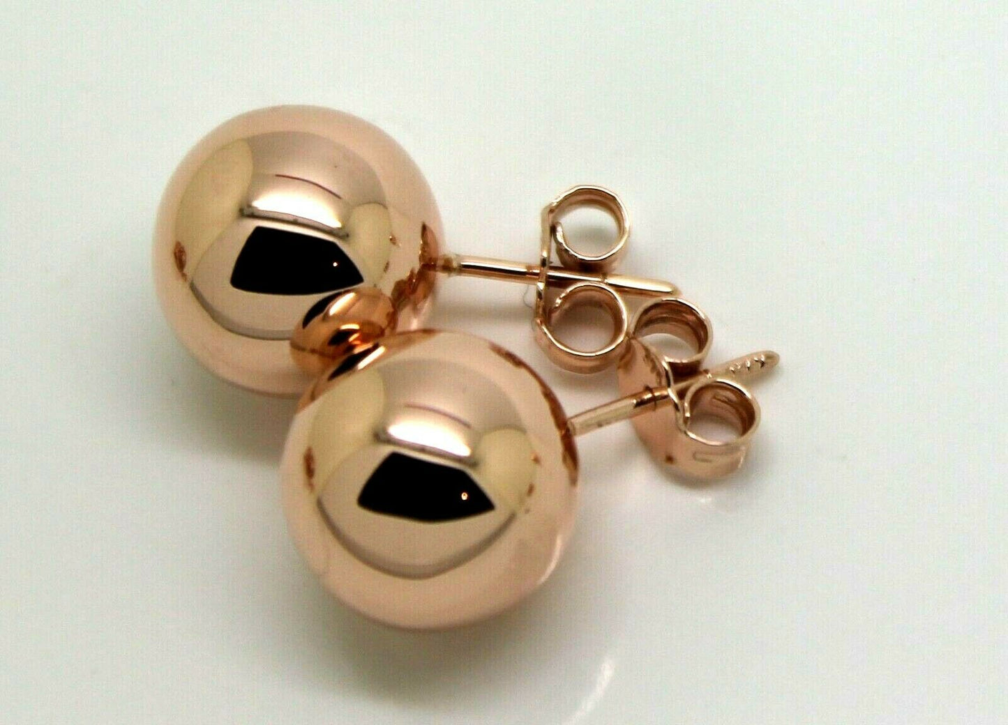 Kaedesigns, New Genuine 9ct 9K Solid Yellow, Rose or White Gold 12mm Stud Ball Earrings