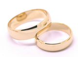 Genuine Custom Made His & Hers Solid 9ct 9K Rose Gold Wedding Bands Couple Rings