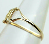 Kaedesigns, Genuine, Solid Yellow Or Rose Or White Gold 375 Initial Ring H