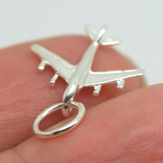 Kaedesigns New Sterling Silver Lightweight Plane Pendant / Charm