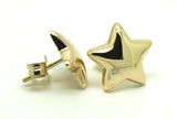 Kaedesigns, 9ct Yellow Or White Or Rose Gold Bubble Drop Star Stud Earrings