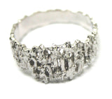 Genuine New Sterling Silver Nugget Ring 12mm Wide Choose Your Ring Size