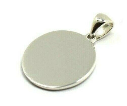 Sterling Silver 925 16mm Disc Pendant or Charm Engraving Available