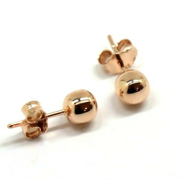 Kaedesigns New Genuine 9ct 9k Yellow, Rose or White Gold 6mm Stud Ball Earrings