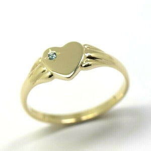 Size N 231 July Birthstone 9ct Yellow, Rose or White Gold 375 Blue Topaz Stone Heart Signet Ring