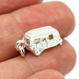 Genuine Sterling Silver 925 Caravan 3D Pendant Or Charm *Free Post In Oz