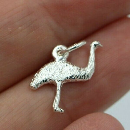 Kaedesigns New Genuine Sterling Silver 925 Emu Pendant or Charm