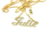 Genuine Custom Made To Your Name, Solid 9ct 375 Yellow, Rose or White Gold Nameplate Pendant