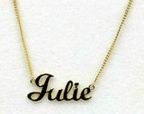 Genuine Custom Made To Your Name, Solid 9ct 375 Yellow, Rose or White Gold Nameplate Pendant