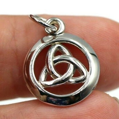 Kaedesigns Genuine New 9ct 9K Yellow, Rose or White Gold Celtic Knot Round Pendant