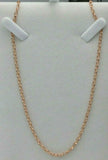 Genuine 9ct Rose Gold 375,Solid Oval Belcher Necklace Chain 7grams 70cm
