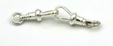 New 2 X Sterling Silver Albert Swivel Clasp 18mm + jump ring - Free post in oz