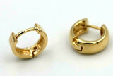 Kaedesigns Solid New Genuine 9ct Yellow, Rose or White Gold Hoop Plain Small Huggies Earrings