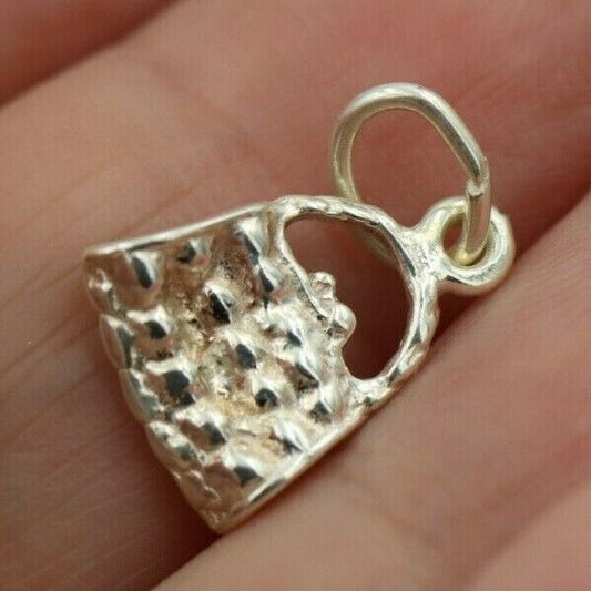 Genuine New Sterling Silver Solid Handbag Bag Pendant or Charm