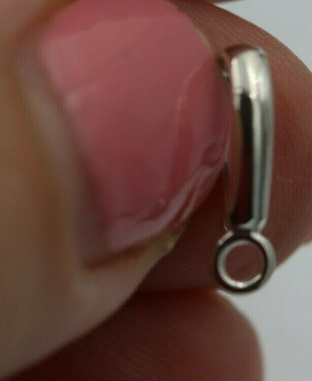 Kaedesigns New Genuine Sterling Silver Plain Enhancer Bail Clasp