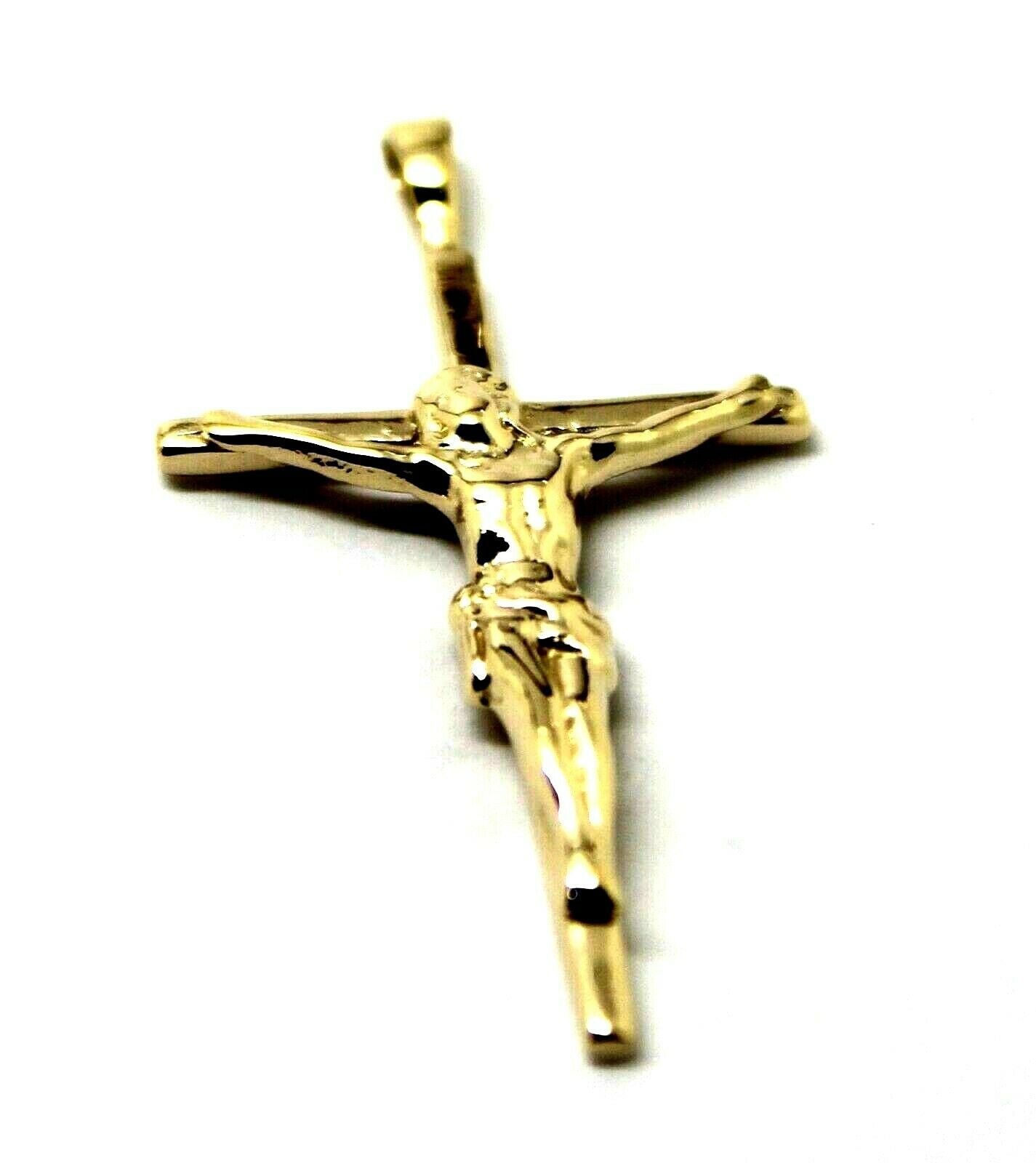 Genuine 9ct Yellow or Rose or White Gold or Sterling Silver Crucifix Cross pendant