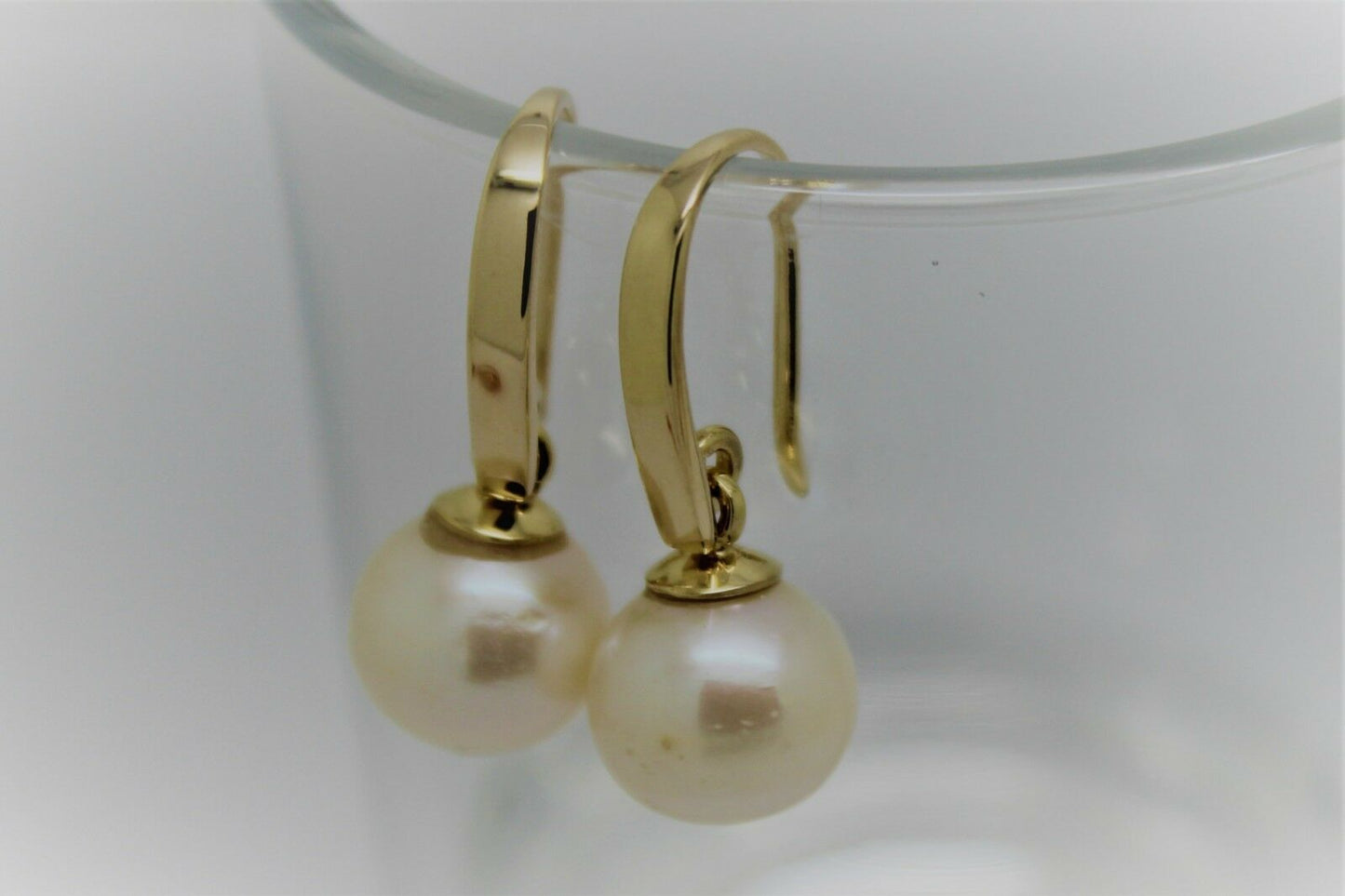 Kaedesigns New Genuine 9ct 9k Yellow, Rose or White Gold 10mm Freshwater Pearl Ball Earrings