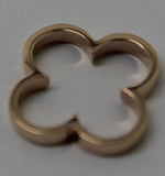 Genuine Solid 9ct Yellow, Rose Or White Gold Small Four Leaf Clover Pendant 427