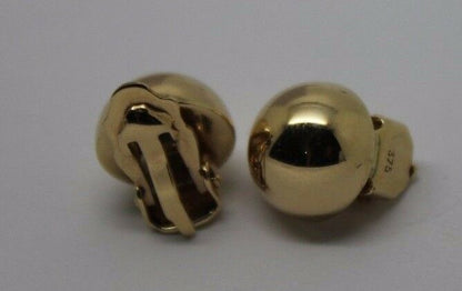 Kaedesigns New 9ct Yellow, Rose Or White Gold Clip On 10mm Half Ball Earrings