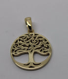 Kaedesigns New Genuine 9ct Yellow, Rose or White Gold Oval Filigree Tree Of Life Pendant