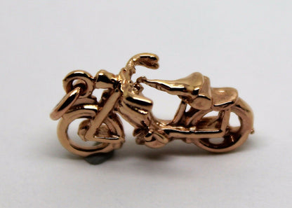 Kaedesigns Genuine 9ct Yellow or Rose or White Gold or Silver Motorbike Pendant