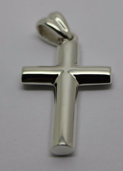 Kaedesigns, New Genuine Sterling Silver 925 Cross Plain Pendant 343