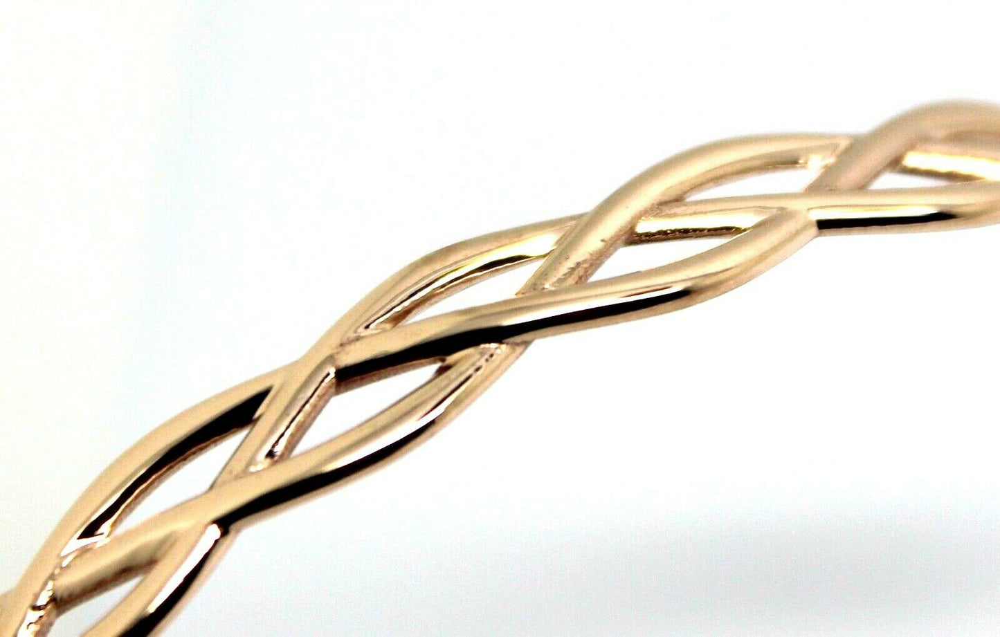 Kaedesigns New Genuine 9ct Yellow, Rose or White Gold Celtic Knot Oval Bangle 7.1cm X 6cm