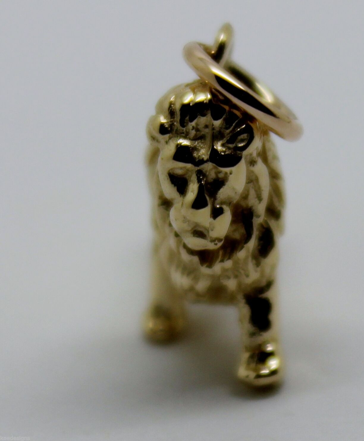 Kaedesigns, Heavy 3D 9ct Yellow Or Rose Or White Gold Lion Charm Or Pendant